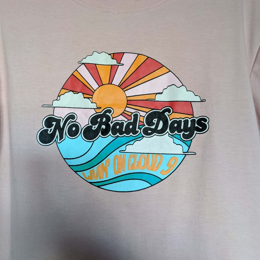 No bad days pink short sleeve graphic tee - Picture 5 of 7
